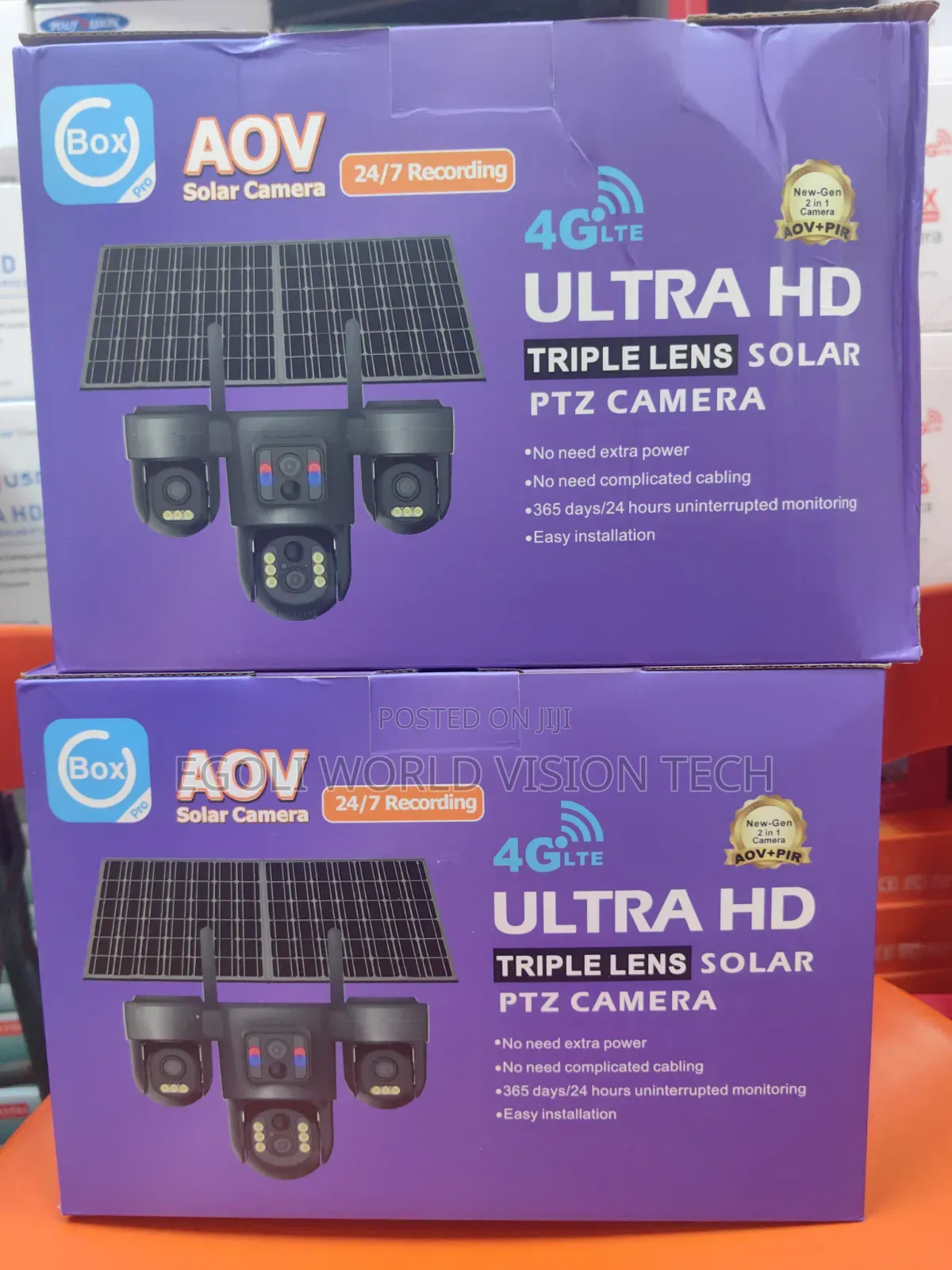 Ubox Three Lens Solar Aov 4g Camera