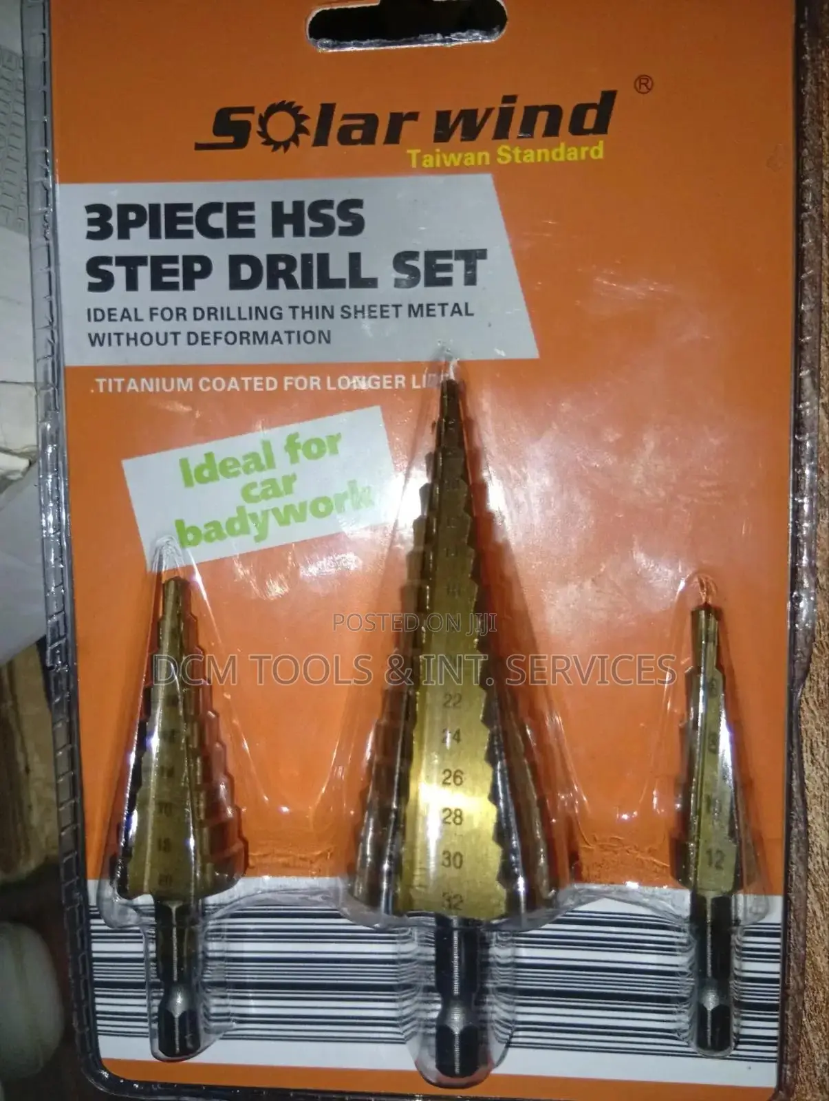 3pcs HSS Step Drill Set