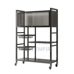 Foldable Multi-Layer Storage Rack Living Room Sofa Mobile Snack Rack