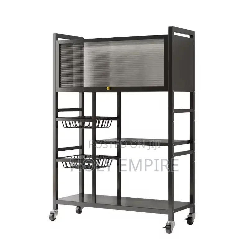 Foldable Multi-Layer Storage Rack Living Room Sofa Mobile Snack Rack