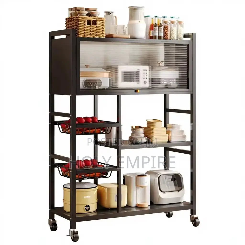 Foldable Multi-Layer Storage Rack Living Room Sofa Mobile Snack Rack
