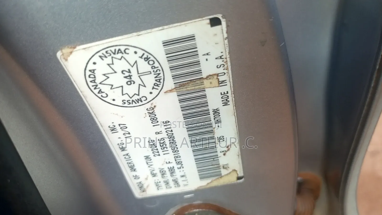 Acura RDX Automatic 2008 Silver