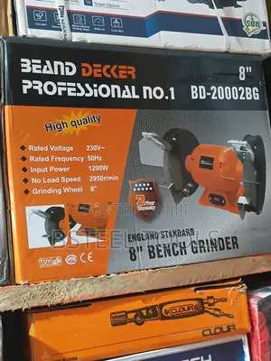 Size 8 Be and Decker Bench Grinder