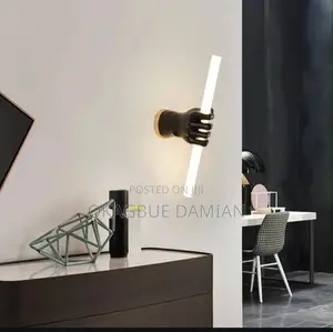 HDC Led Black and White Hand Holding Long Modern Wall Light