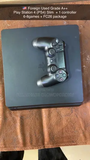 Foreign Used Grade A(Ps4) Slim + 1 Controller 6-8games + Fc26 Package