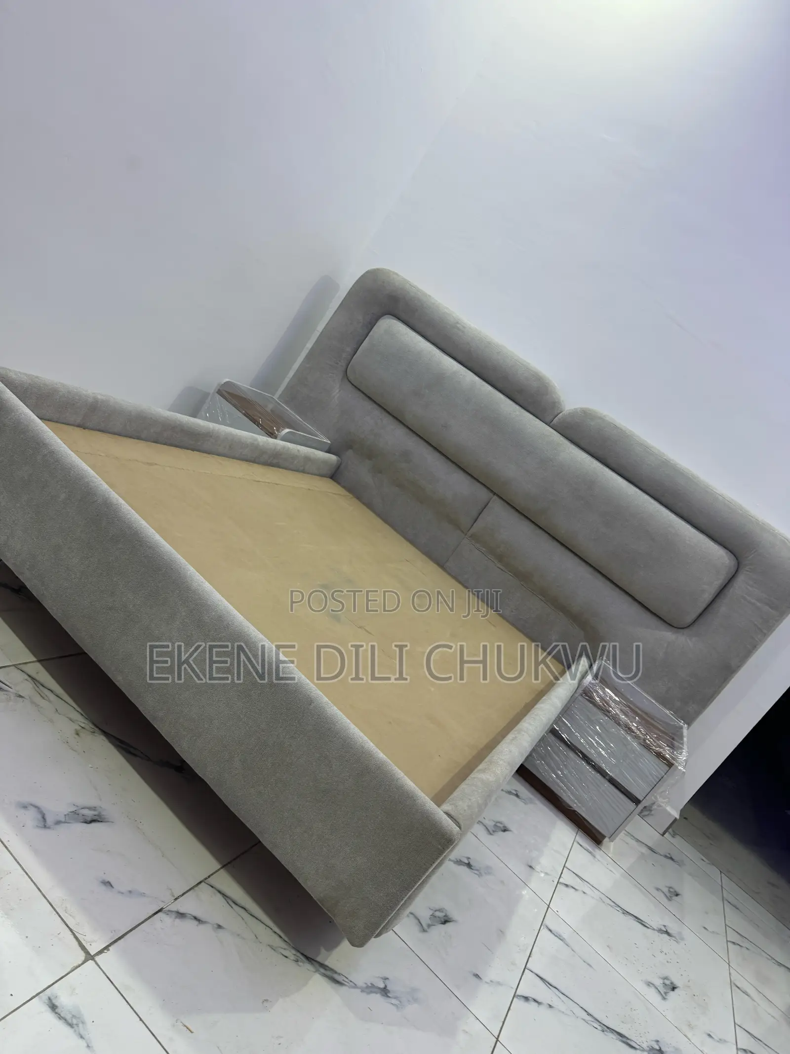 Modern Floating Upholstered Bed Frame With Premium Headboard