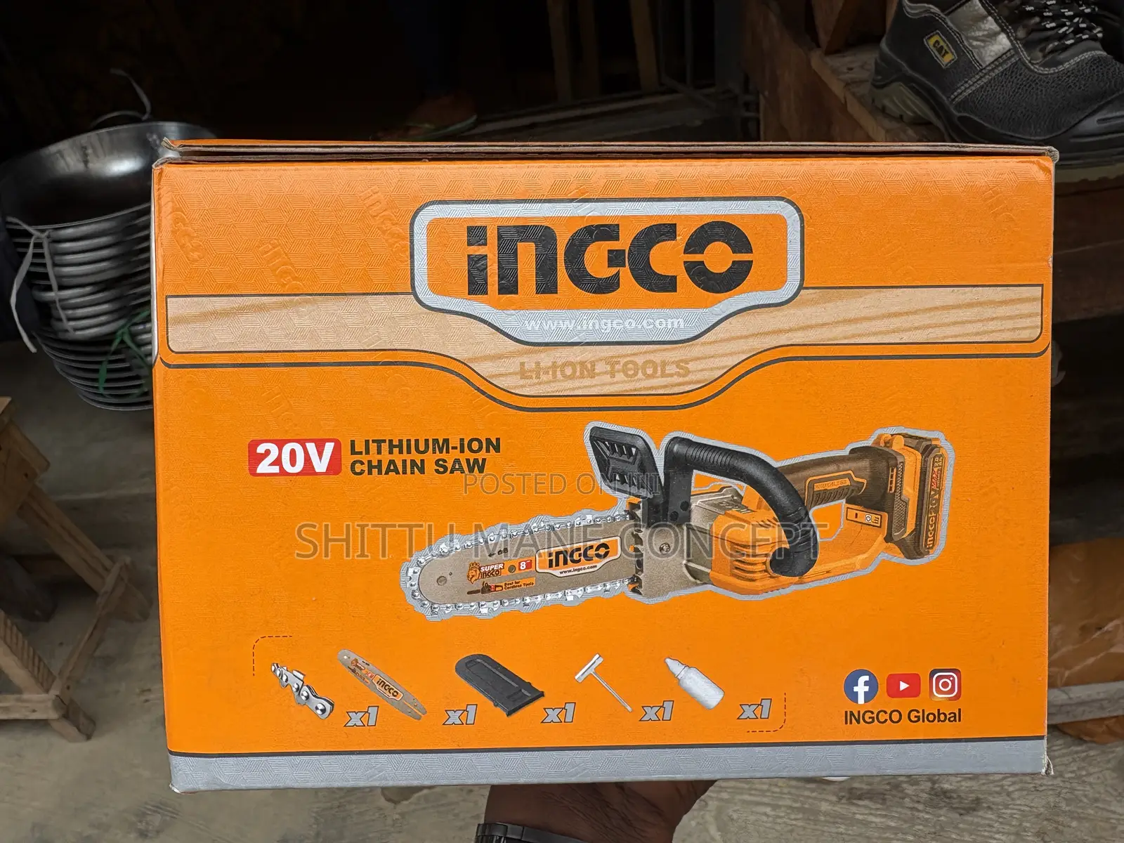 Cordless Chain Saw 8” 200mm