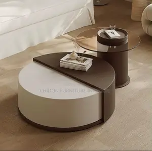 Coffee Table Living Room Table Nesting Neat Round 