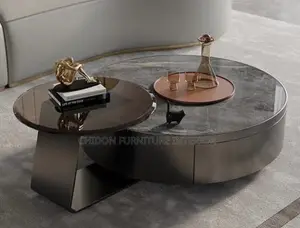 Minimalist Round Coffee Table Combination Modern 