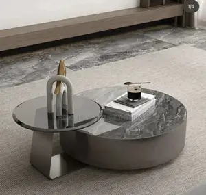 Minimalist Round Coffee Table Combination Modern 
