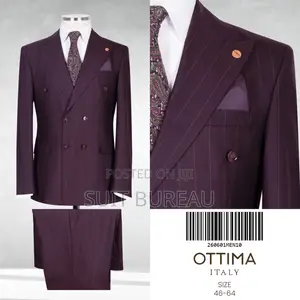 Men's Luxury Double Breasted 2 Piece Suit