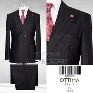 Men's Luxury Double Breasted 2 Piece Suit