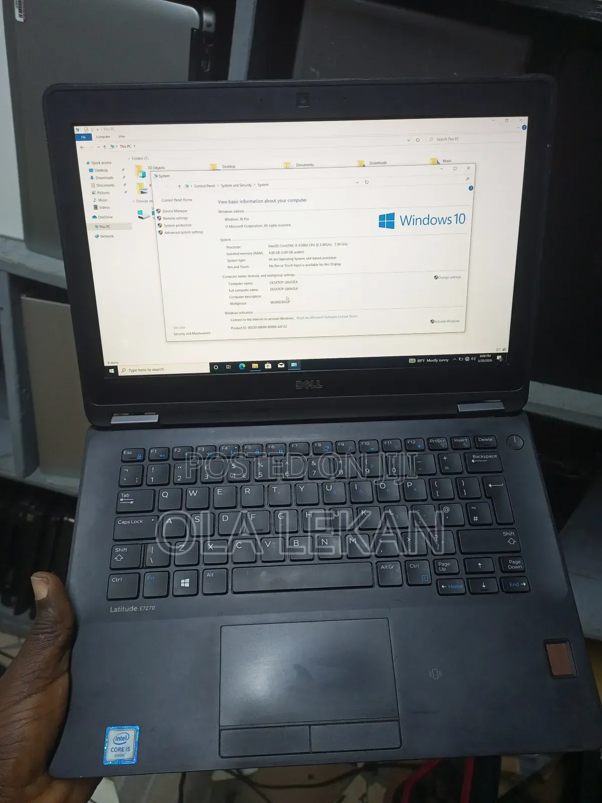 Laptop Dell Latitude E7270 8GB Intel Core i5 SSD 256GB