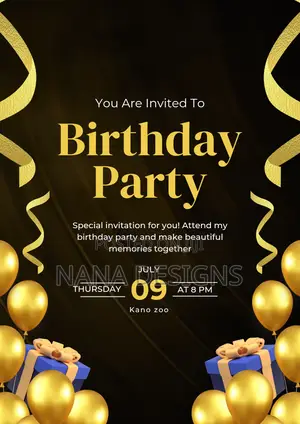 Event Flyer Design For Birthdays, Wedding And Celebration