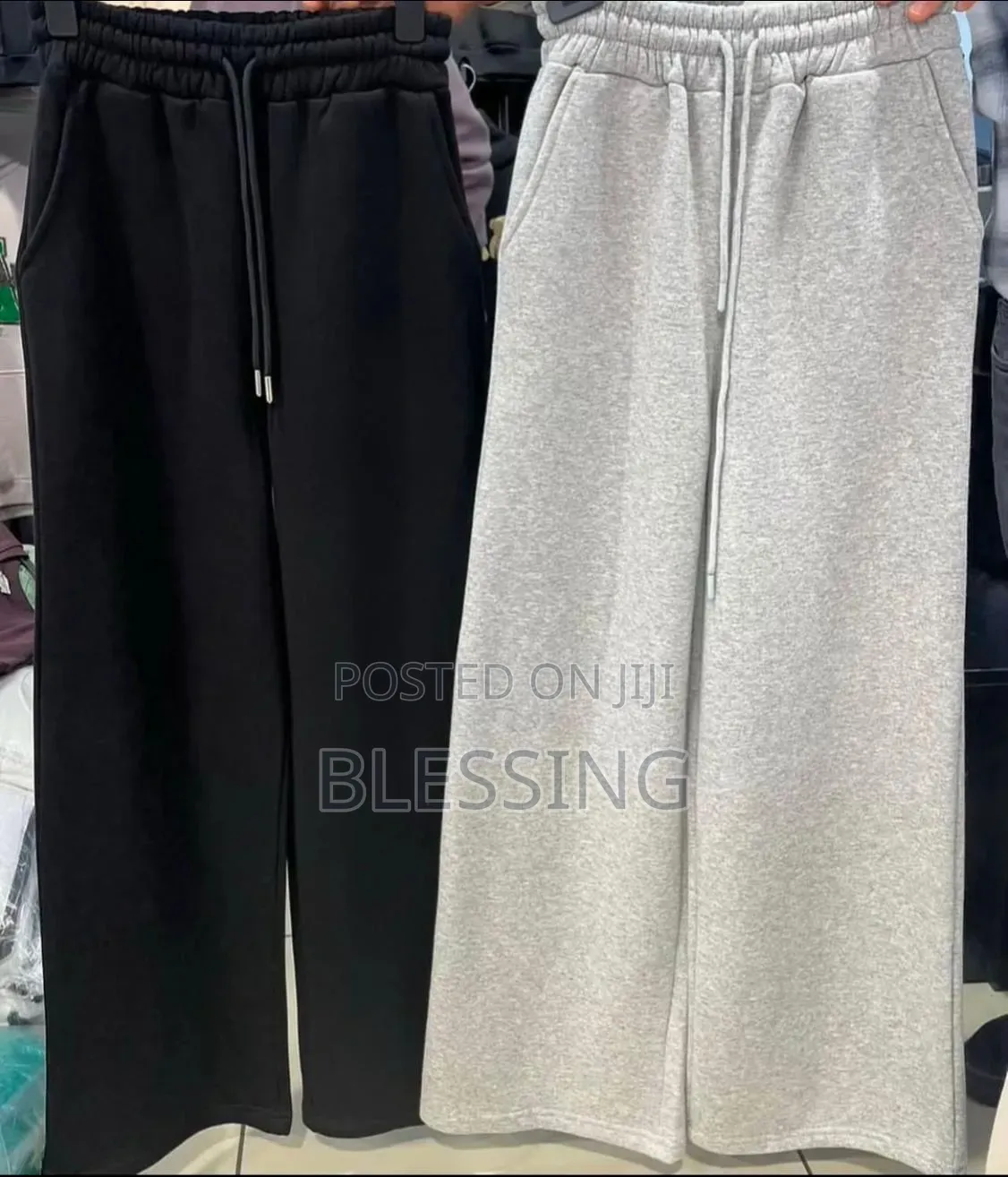 Plain Unisex Cotton Joggers
