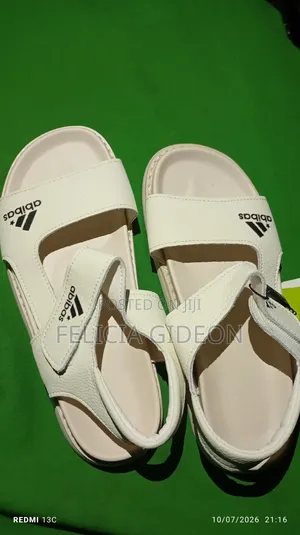 White Unisex Adjustable Sports Sandals