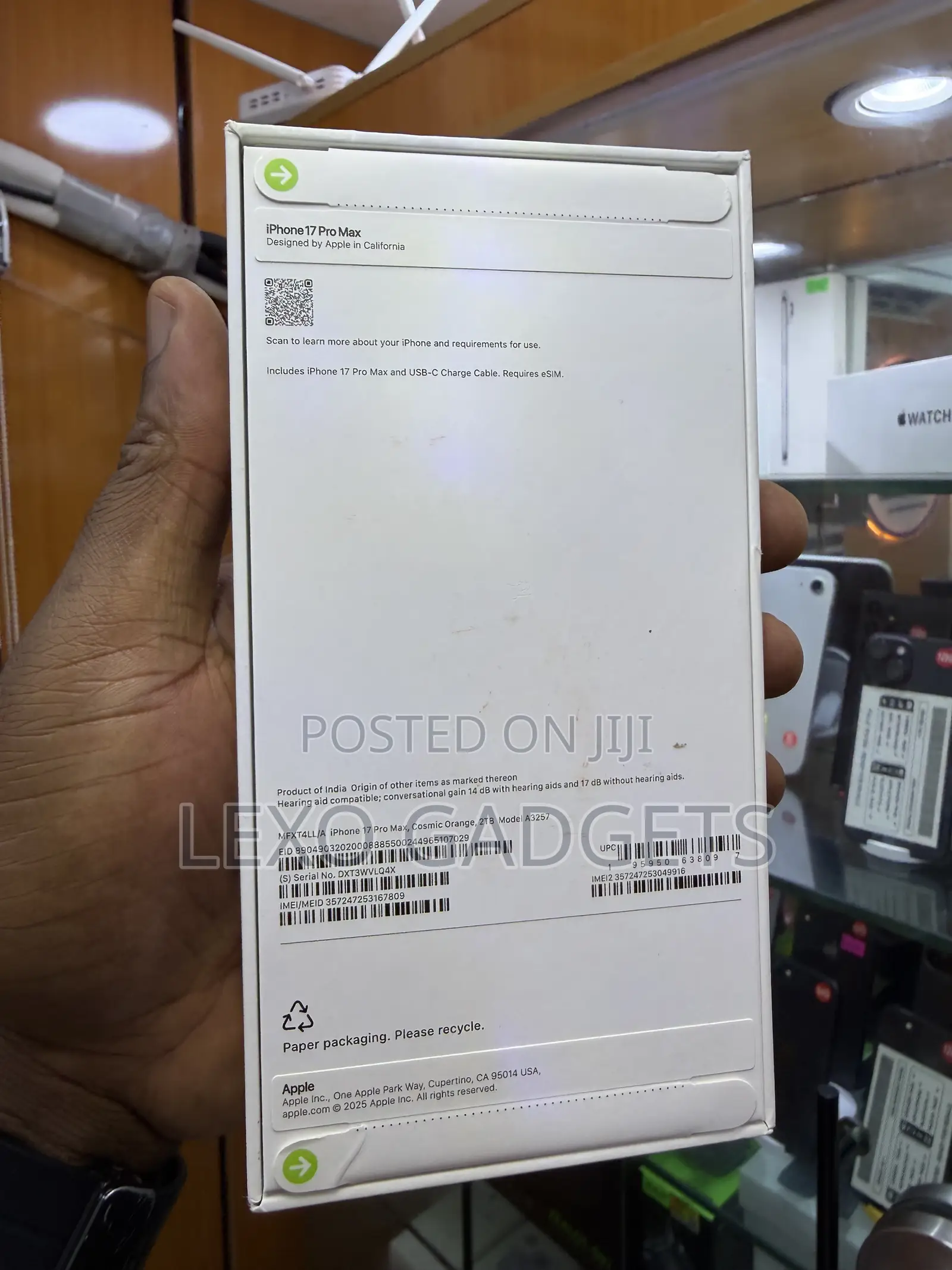 New Apple iPhone 17 Pro Max 2 TB Orange