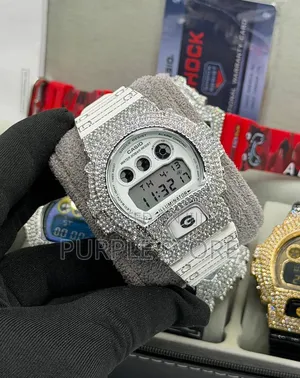 Luxury G-Shock Dw Iced Out Digital Watch