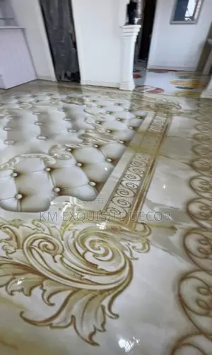 Gold 3d Epoxy Floor Design