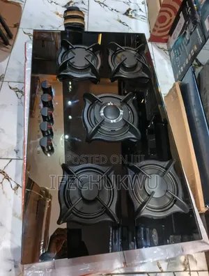 Original Image Inbuilt Cabinet 5 Burners Auto Ignition Gas Cooker Hob