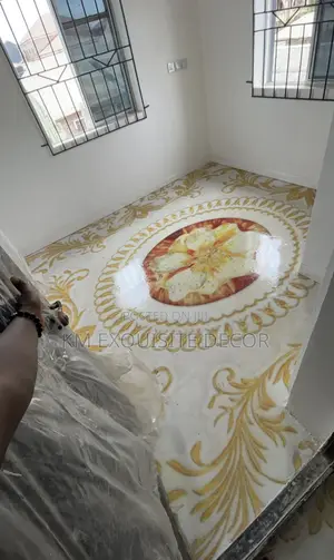 3d Epoxy Floor Floral Design