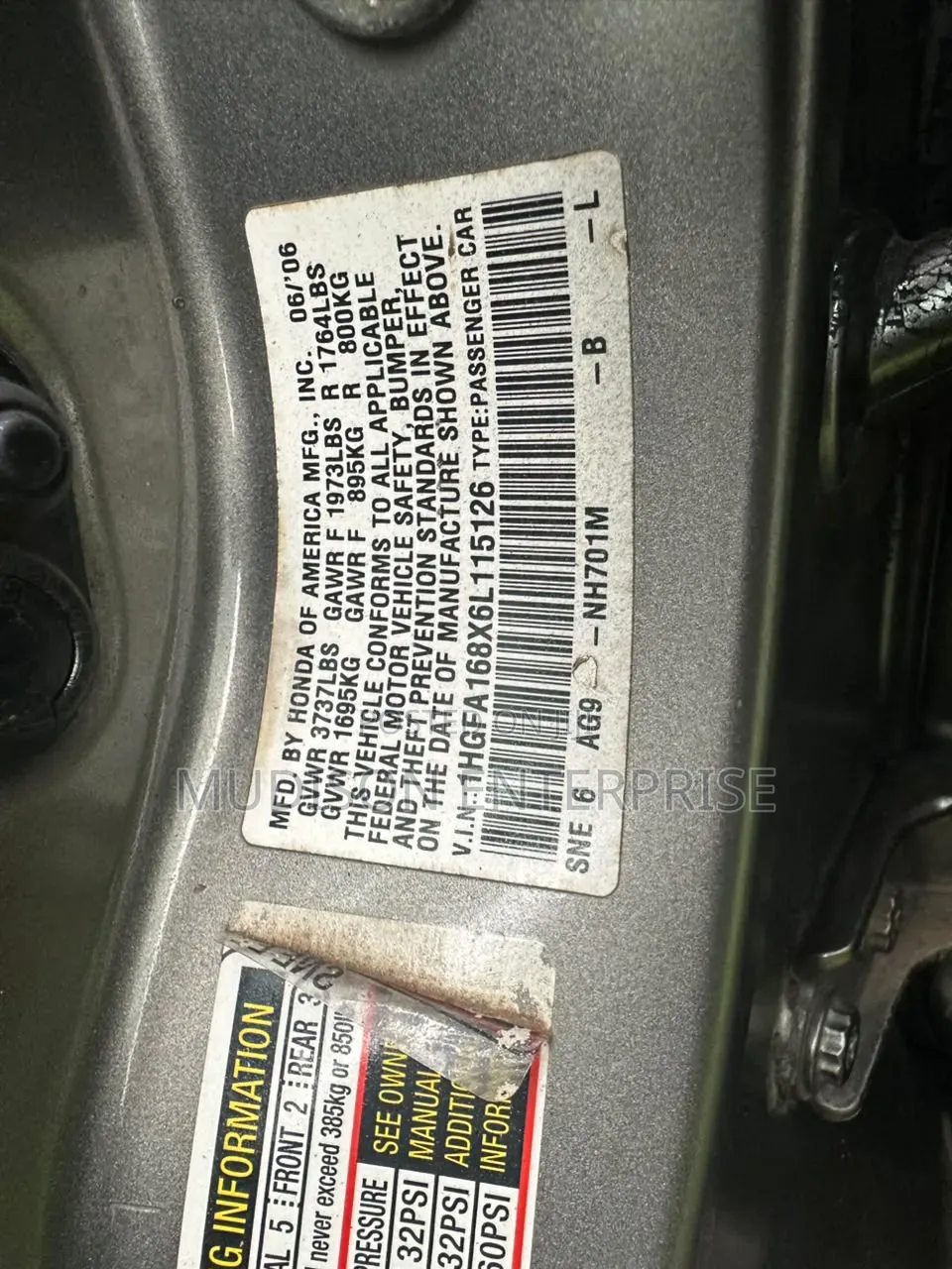 Honda Civic 2007 Gray