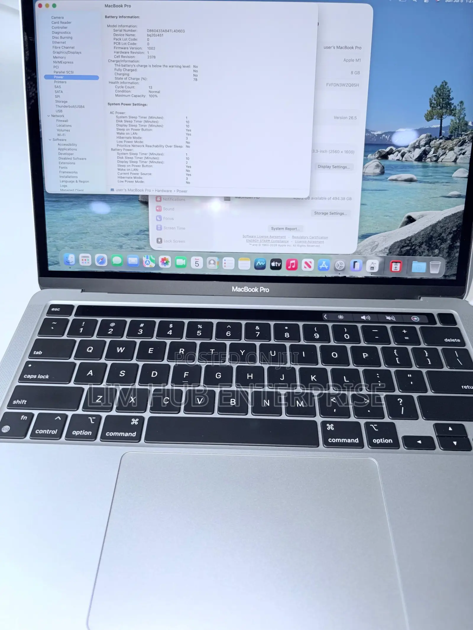 Laptop Apple MacBook Pro 2021 M1 8GB Apple M1 SSD 512GB