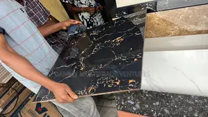 Carala Gold Black Porcelain Tiles