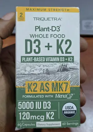 Triquetra Plant- Whole Food Vitamin D3 + | 5000 Iu | 60 Capsules