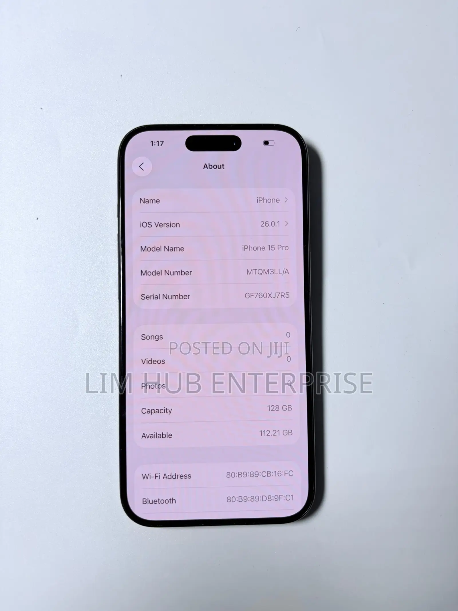 Apple iPhone 15 Pro 128 GB Black