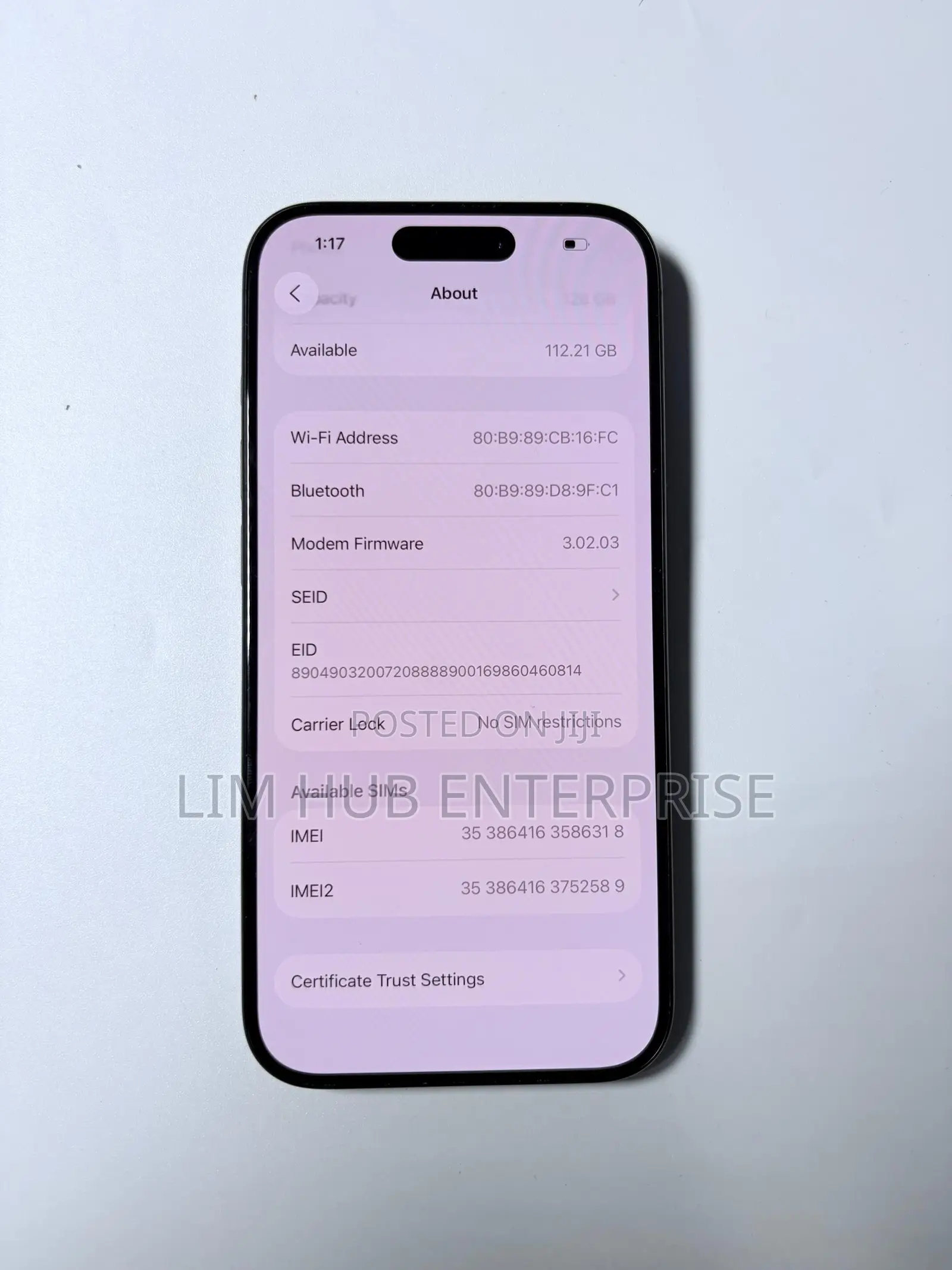 Apple iPhone 15 Pro 128 GB Black