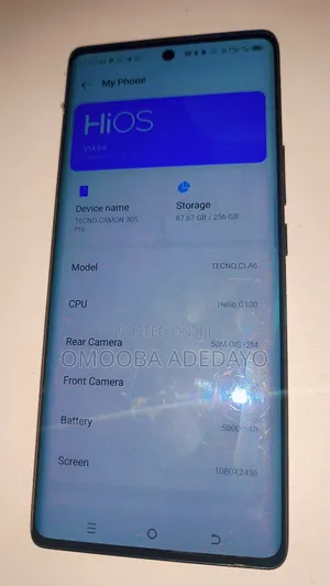 Tecno Camon 30S Pro 256 GB Black