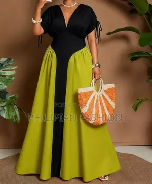 Gown With Side Gathers