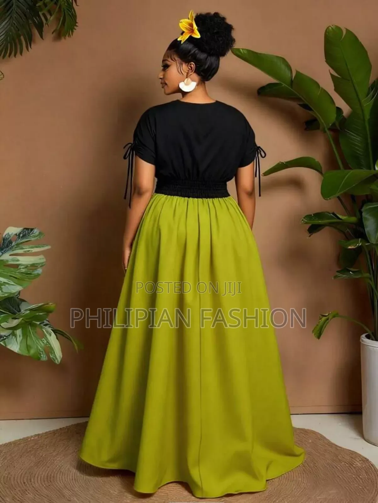 Gown With Side Gathers