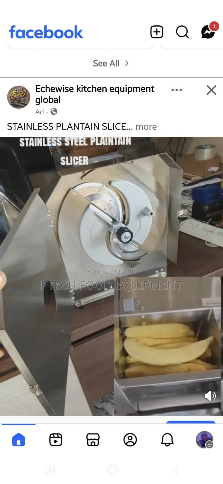 Plantain Slicer Machine