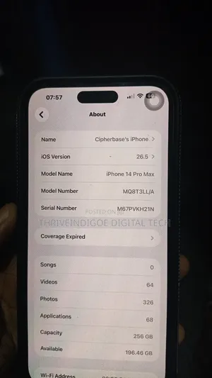Apple iPhone 14 Pro Max 256 GB Gray