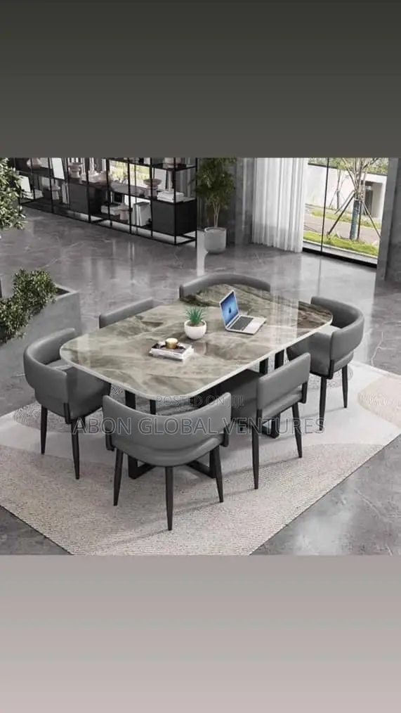 Mable Top (6) Six Seaters Dining Set