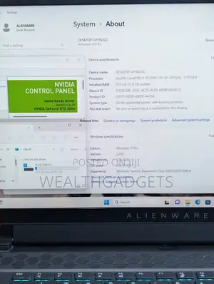 Laptop Alienware M15 r3 16GB Intel Core i7 SSD 1T