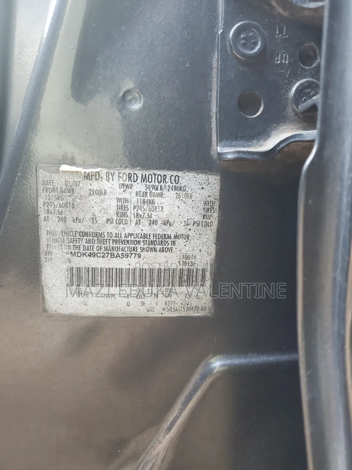 Ford Edge 2008 Gray