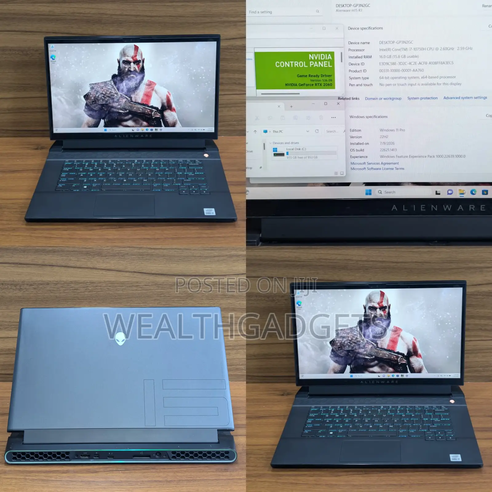 Laptop Alienware M15 r3 16GB Intel Core i7 SSD 1T