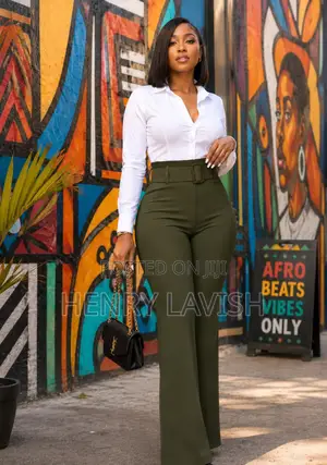 Pant Trouser for Women With Custom Made Belt