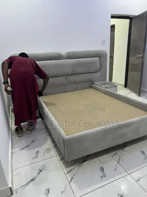 Modern Floating Upholstered Bed Frame With Premium Headboard