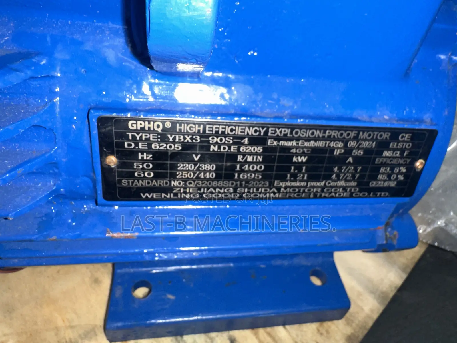 Frame Proof Electric Motor 1.5kw