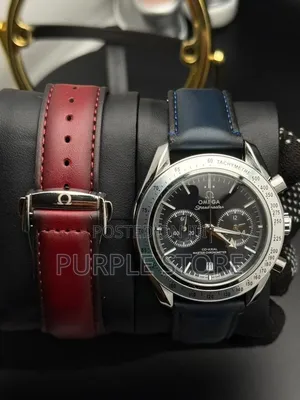 Omega Active Chronograph Leather Watches