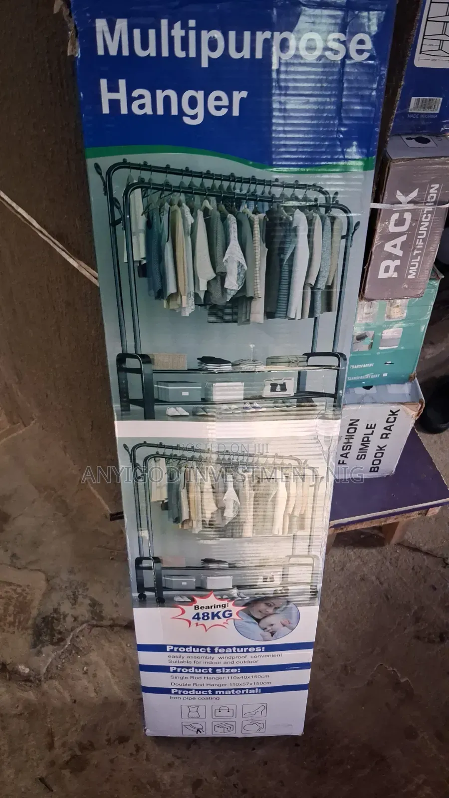 48kg Clothes Hanger With Wheels
