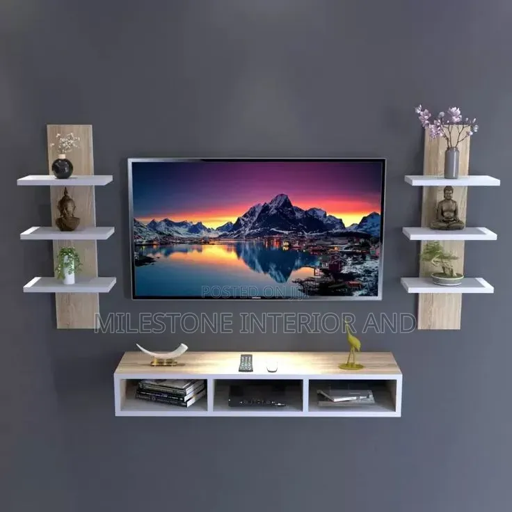 Double Shelf With Open Console