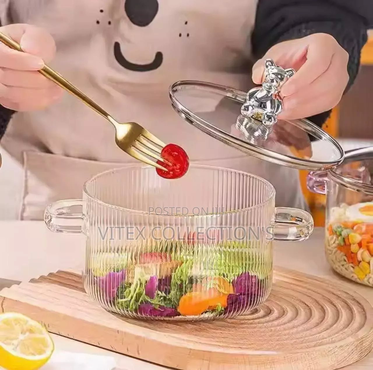 Borosilicate Glass Pot