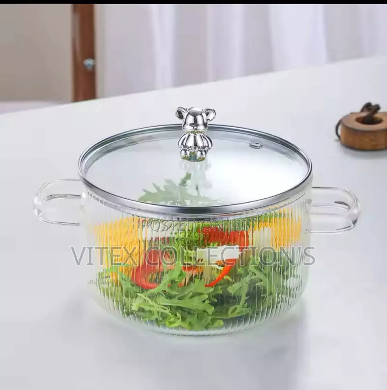 Borosilicate Glass Pot