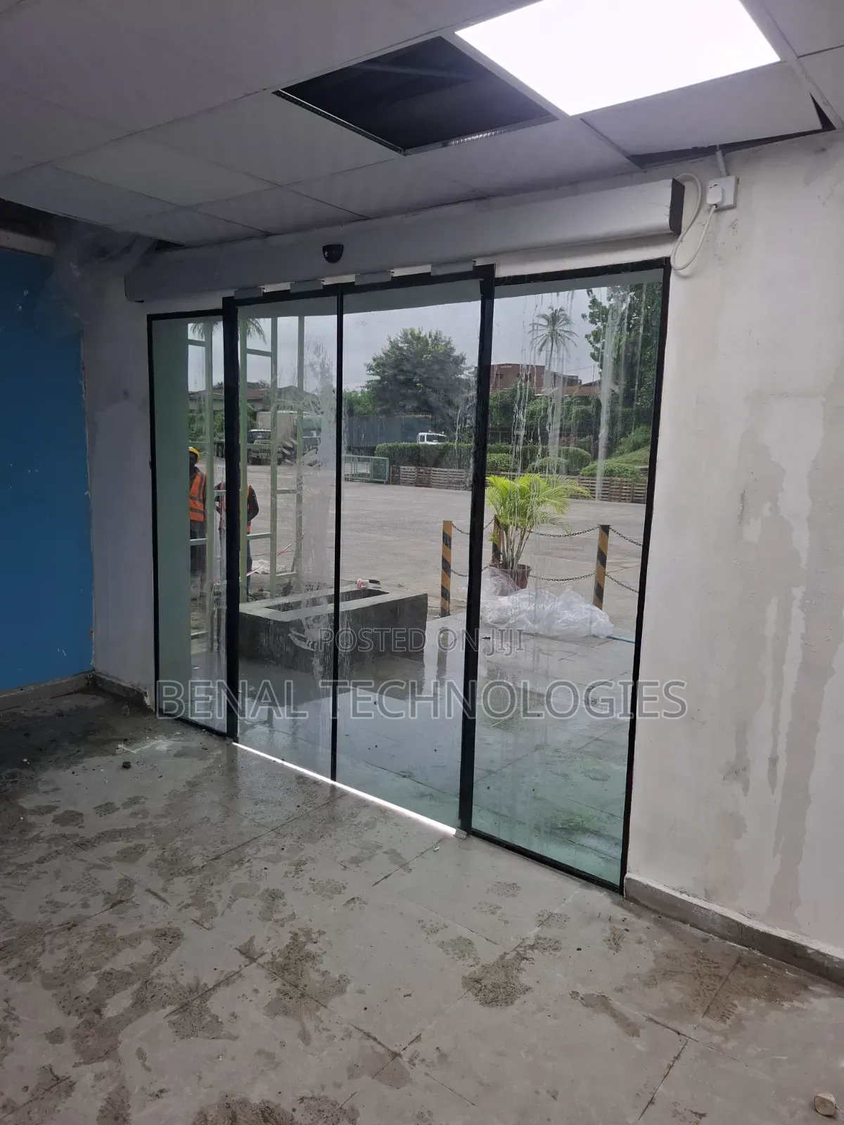 Building Entrance Sensor Automatic Doors Installation