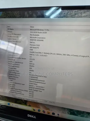Laptop Dell Precision 5520 20GB Intel Core i7 SSD 512GB